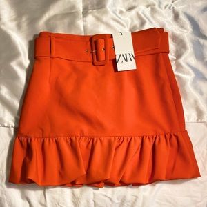Zara Ruffled Mini Skirt